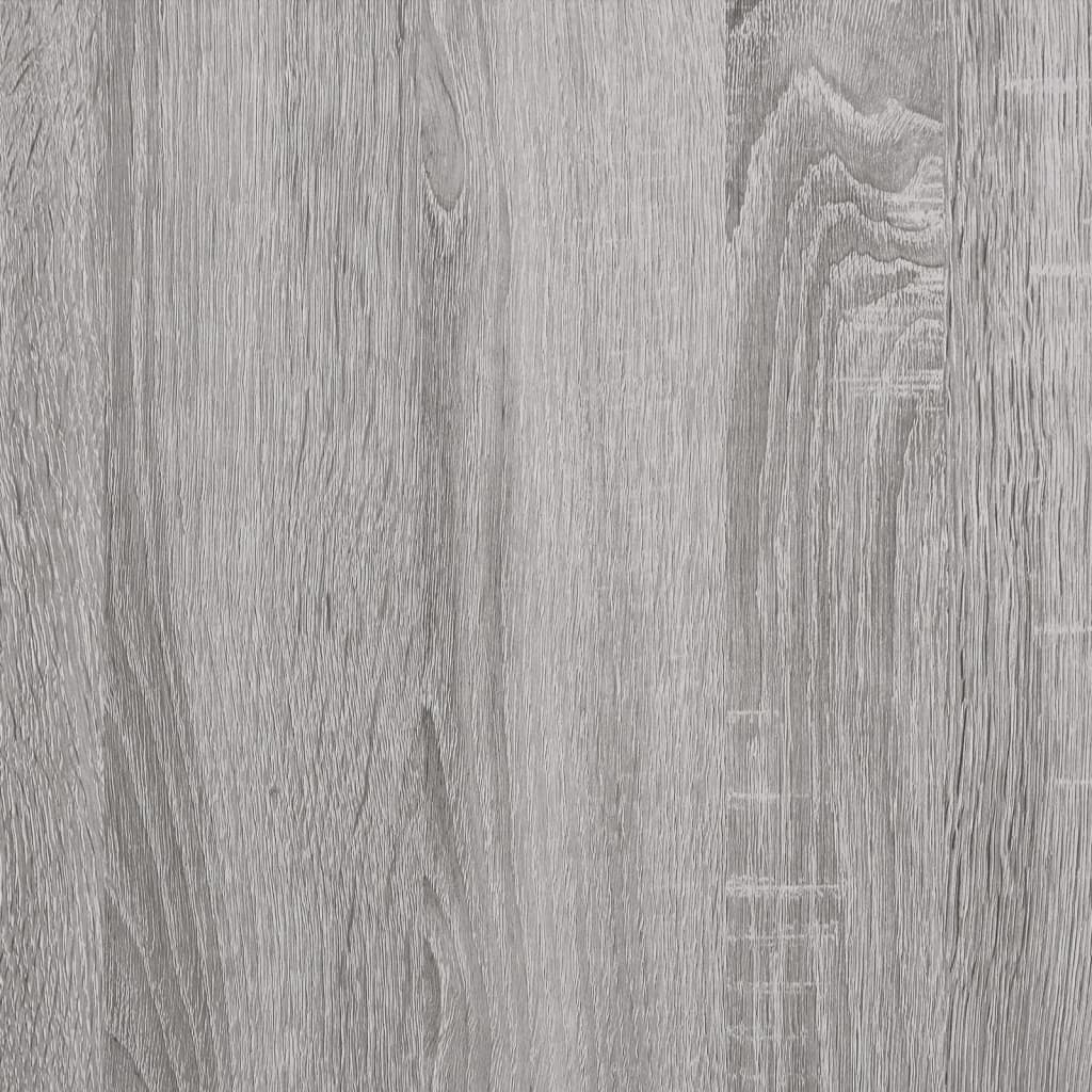 vidaXL Mesa consola madera de ingeniería gris Sonoma 100x30,5x75 cm