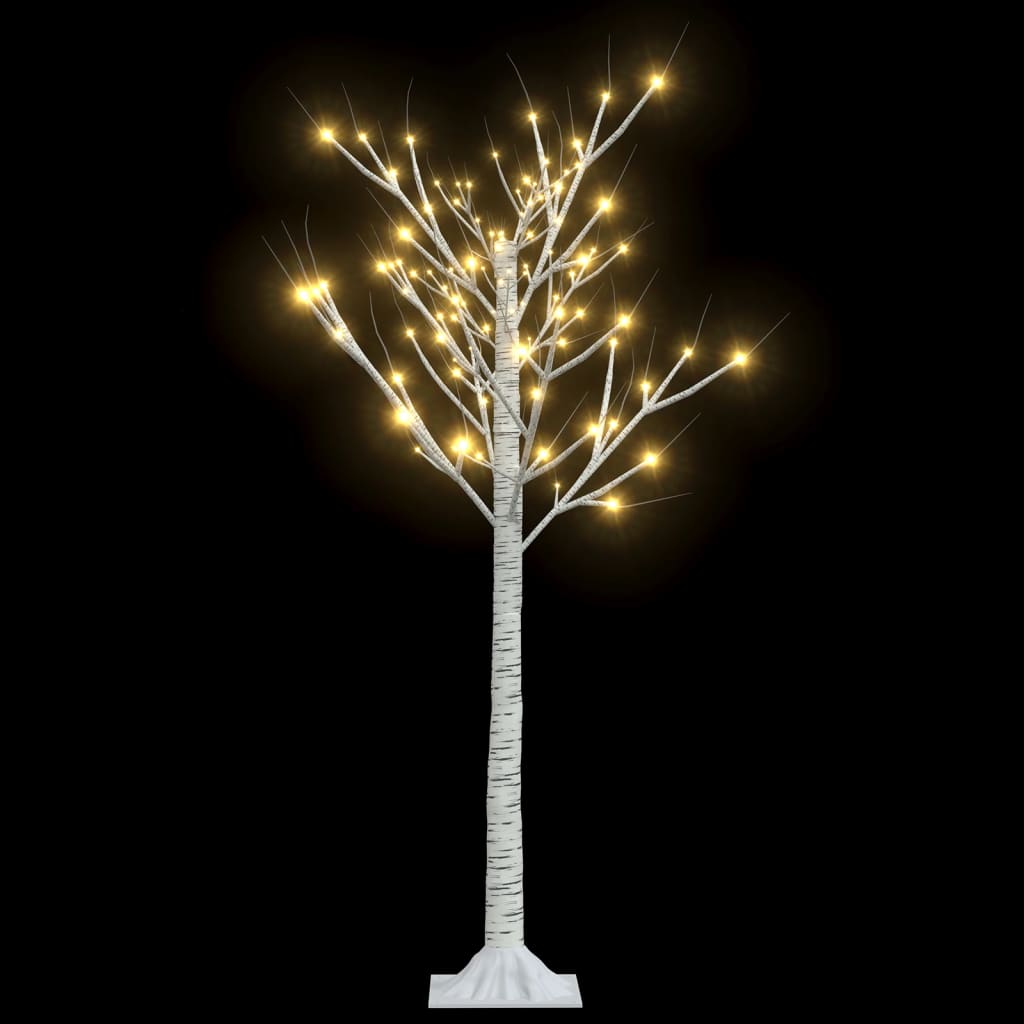 vidaXL Árbol de Navidad 120 LEDs sauce blanco cálido 1,2 m