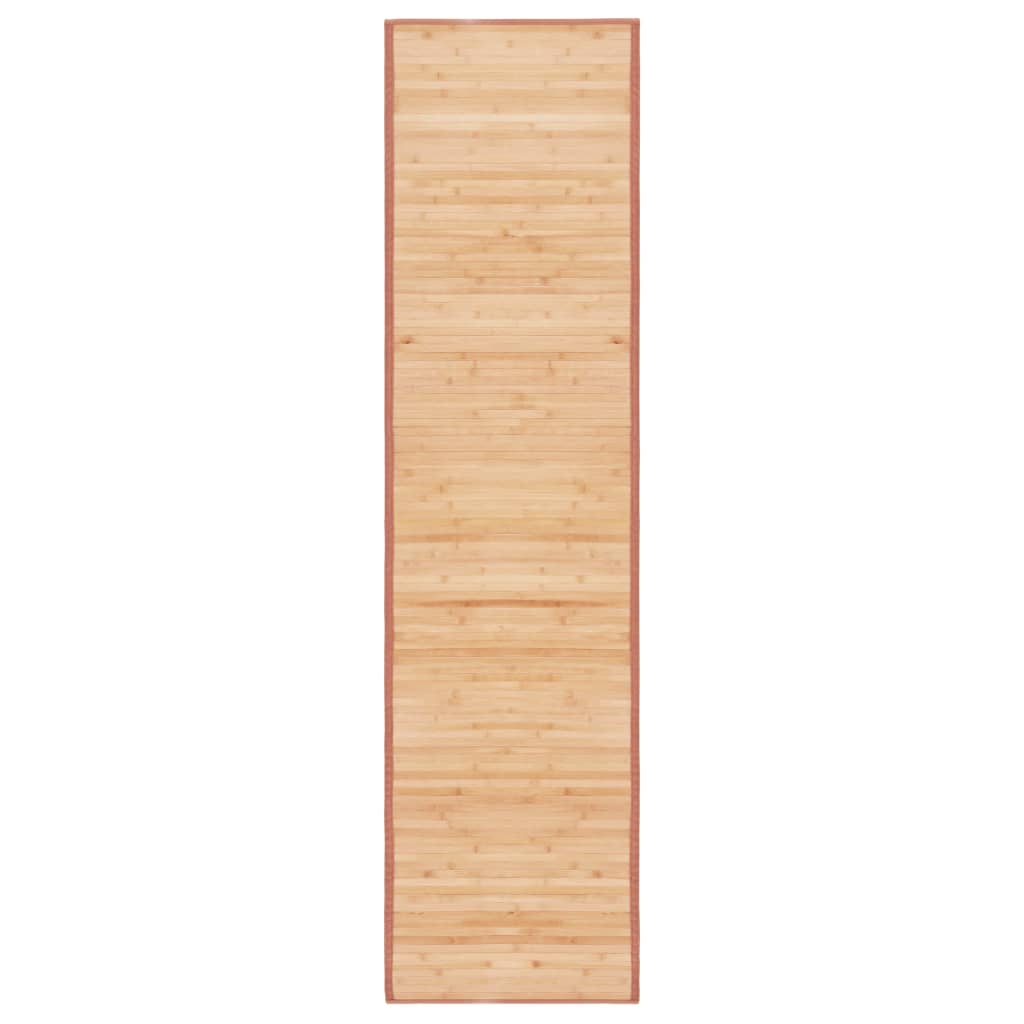 vidaXL Alfombra de bambú marrón 80x300 cm