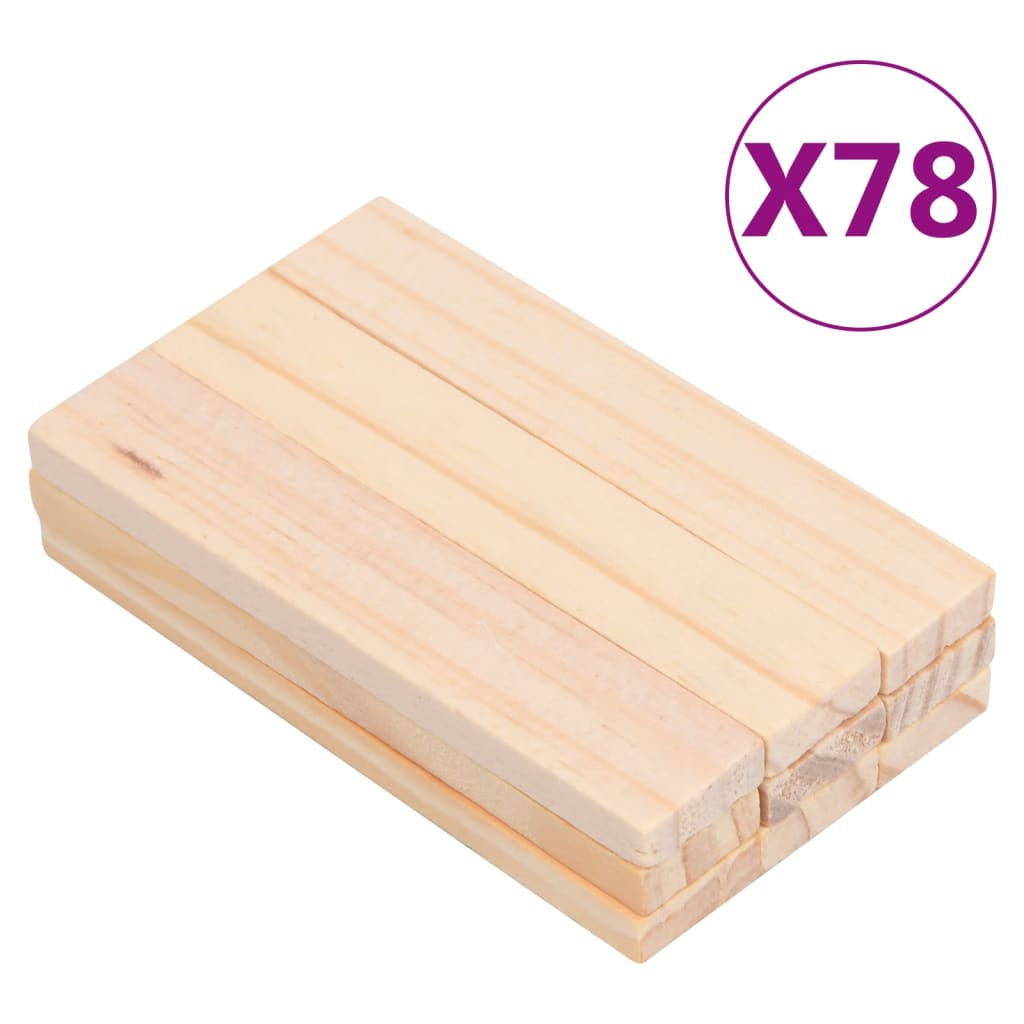 vidaXL Juego de bloques de construcción madera pino macizo 150 piezas