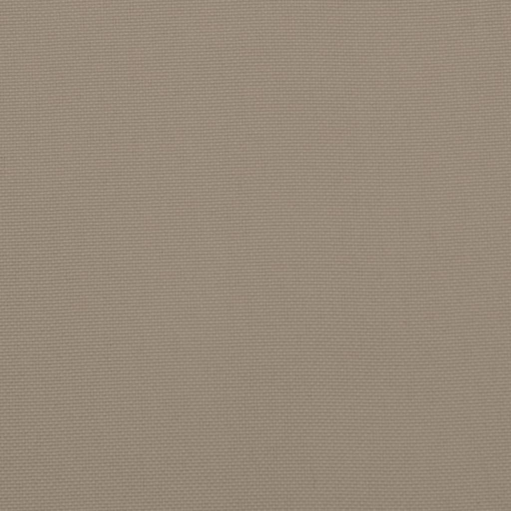 vidaXL Cojín de banco de jardín tela Oxford gris taupé 200x50x7 cm
