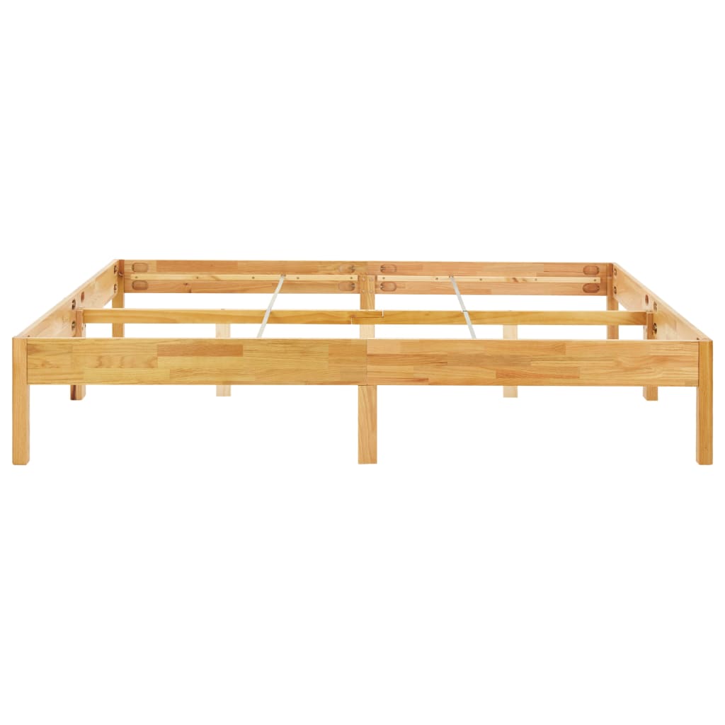 vidaXL Estructura de cama de madera maciza de roble 200x200 cm