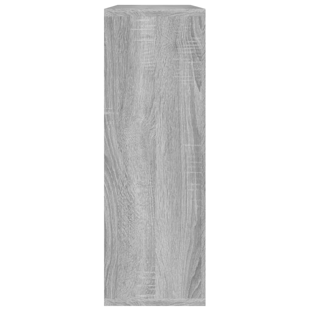 vidaXL Estante de pared madera ingeniería gris Sonoma 104x20x58,5 cm
