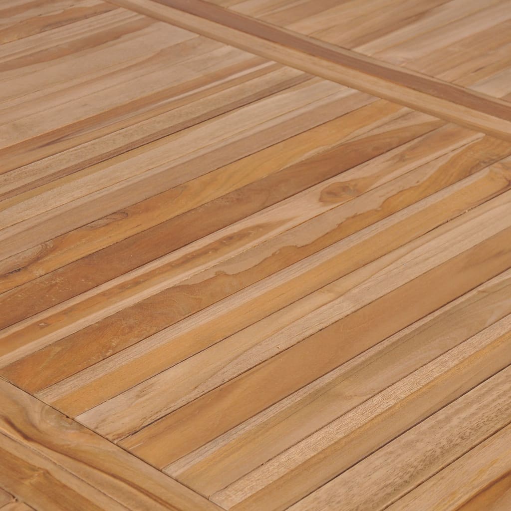 vidaXL Mesa de jardín de madera maciza de teca 200x100x77 cm