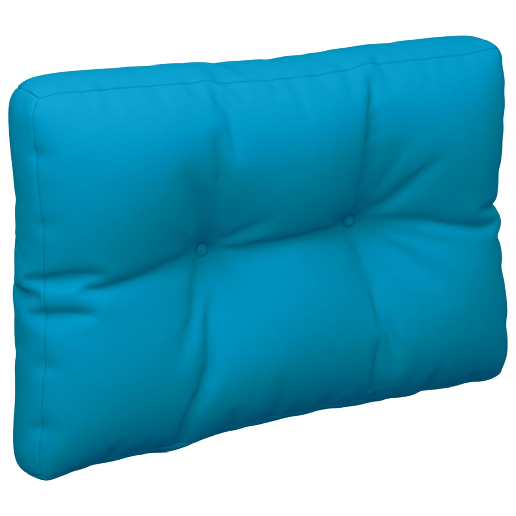 vidaXL Cojín para sofá de palets de tela azul 50x40x12 cm