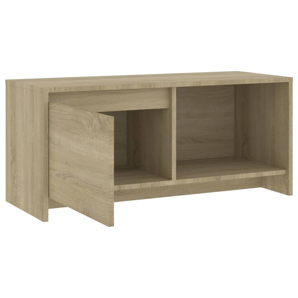 vidaXL Mueble para TV madera contrachapada roble Sonoma 90x35x40 cm