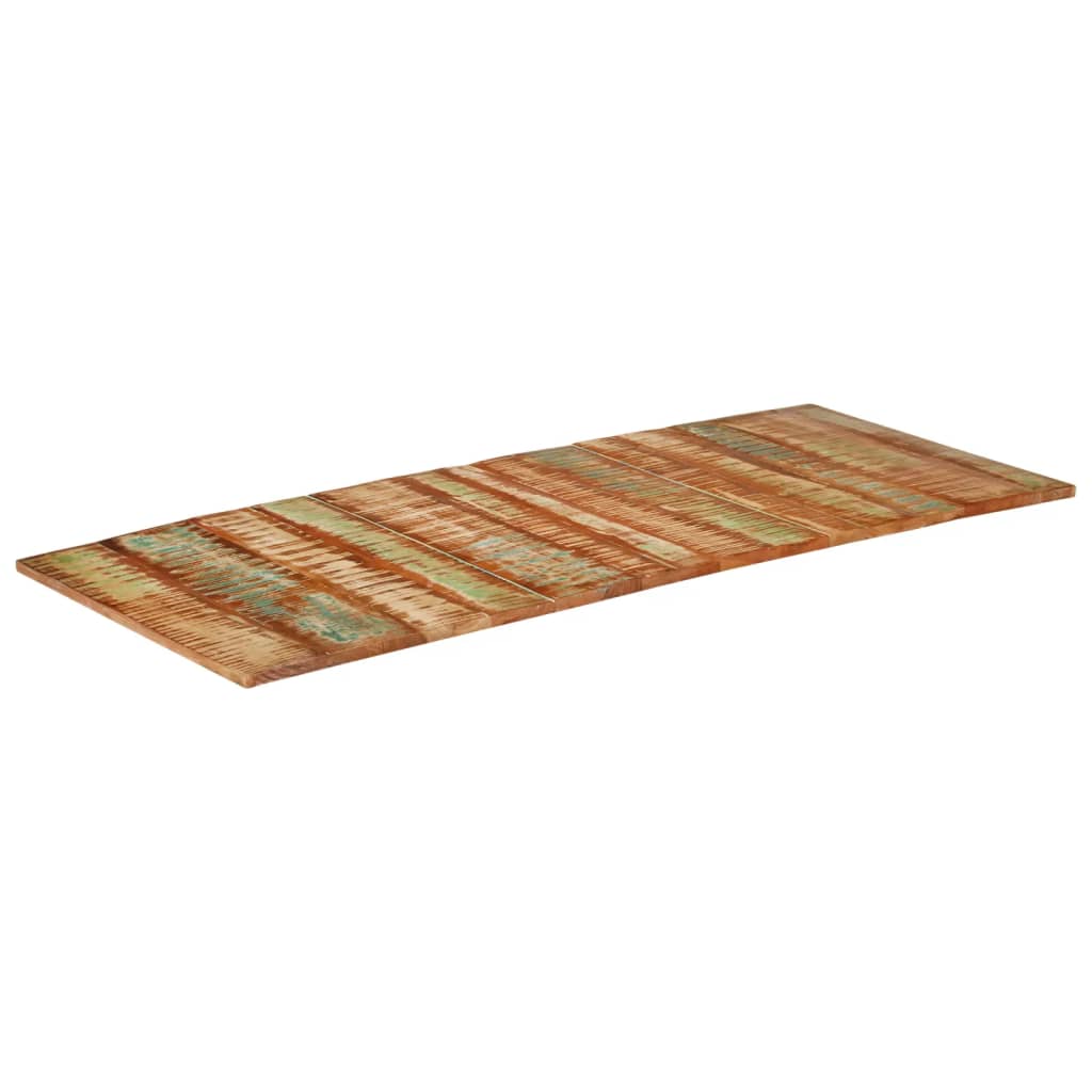vidaXL Tablero de mesa madera maciza reciclada 140x60x(1,5-1,6) cm