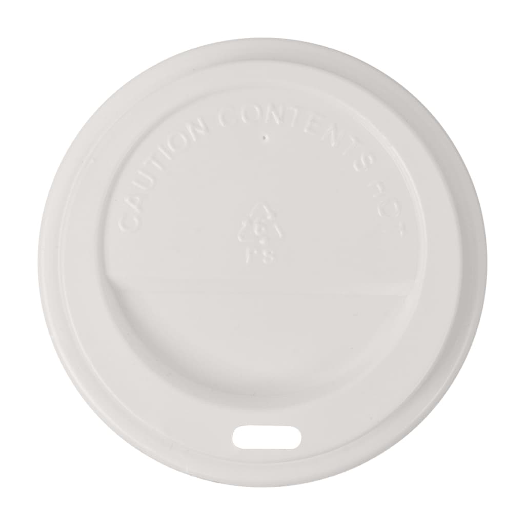 vidaXL Tapas para vasos desechables de café 1000 uds plástico 80 mm