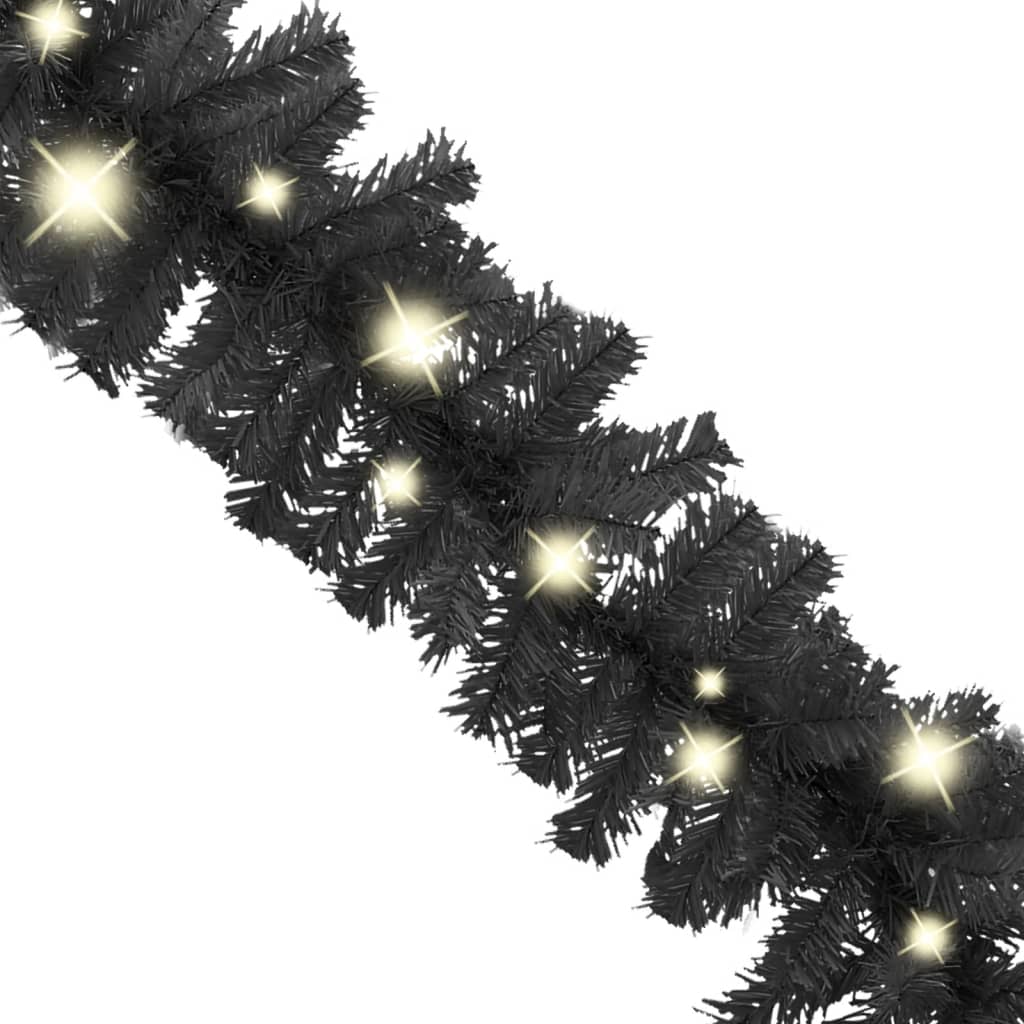 vidaXL Guirnalda de Navidad con luces LED negro 5 m