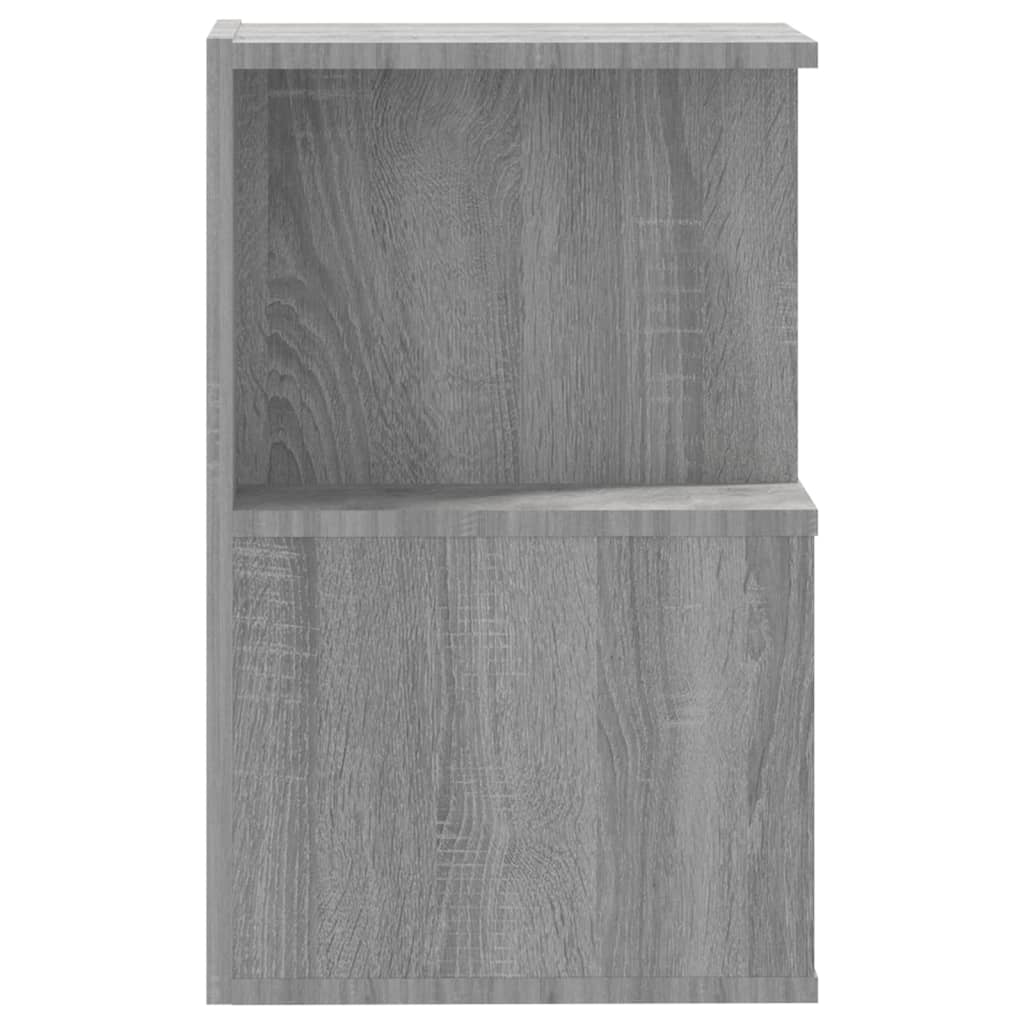 vidaXL Mesita de noche madera contrachapada gris Sonoma 35x35x55 cm