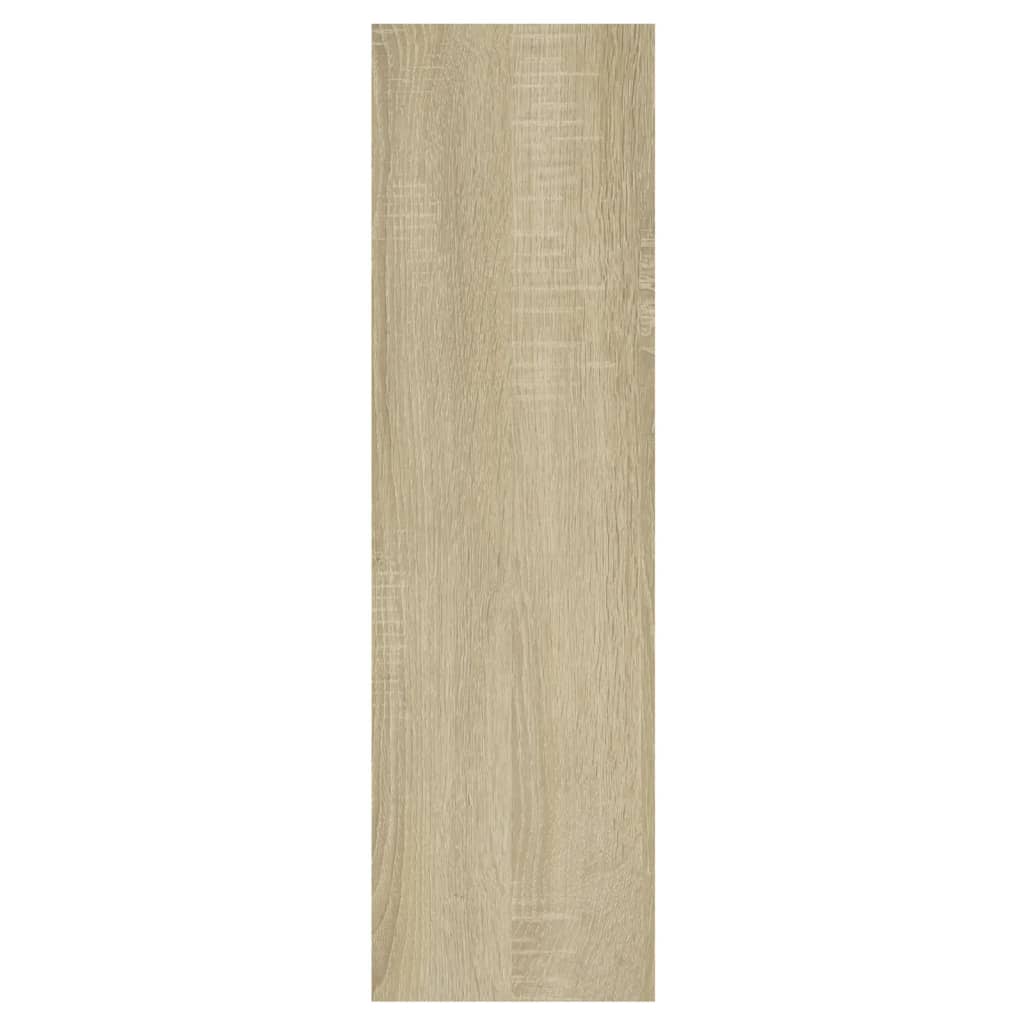 vidaXL Estantería de pared madera contrachapada color roble 75x16x55cm