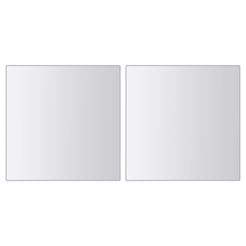 vidaXL Azulejos de espejo 48 unidades cuadrados vidrio