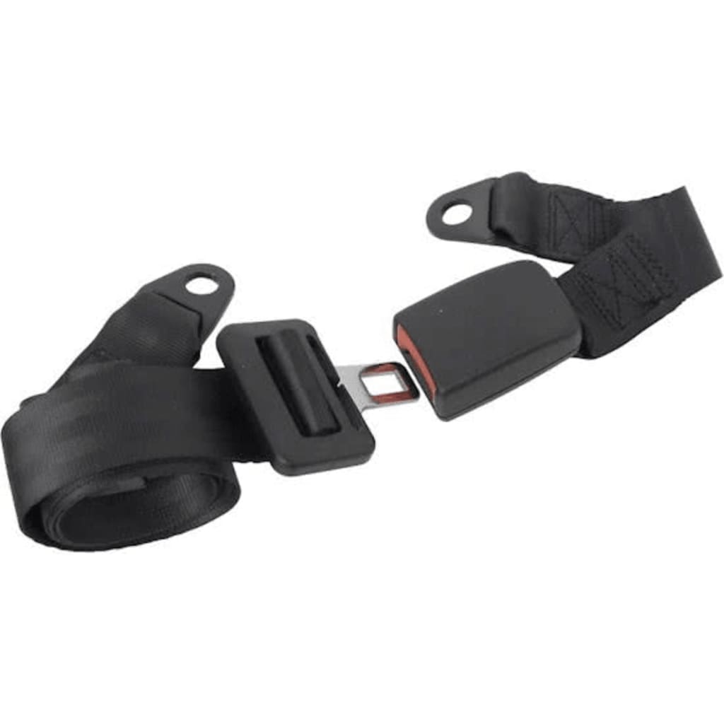 Carpoint Cinturón de seguridad 2 puntos negro ajustable 1 lado