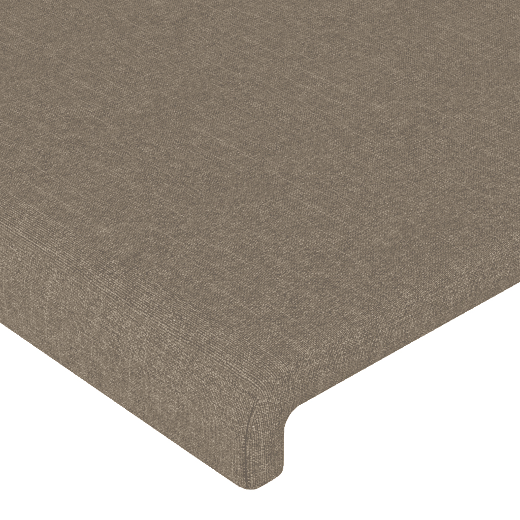 vidaXL Cama box spring con colchón tela gris taupe 140x190 cm