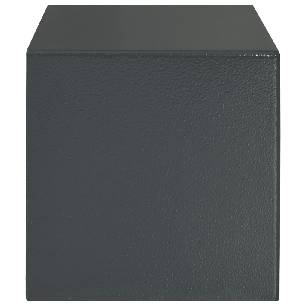 vidaXL Caja fuerte digital con huella gris oscuro 31x20x20 cm