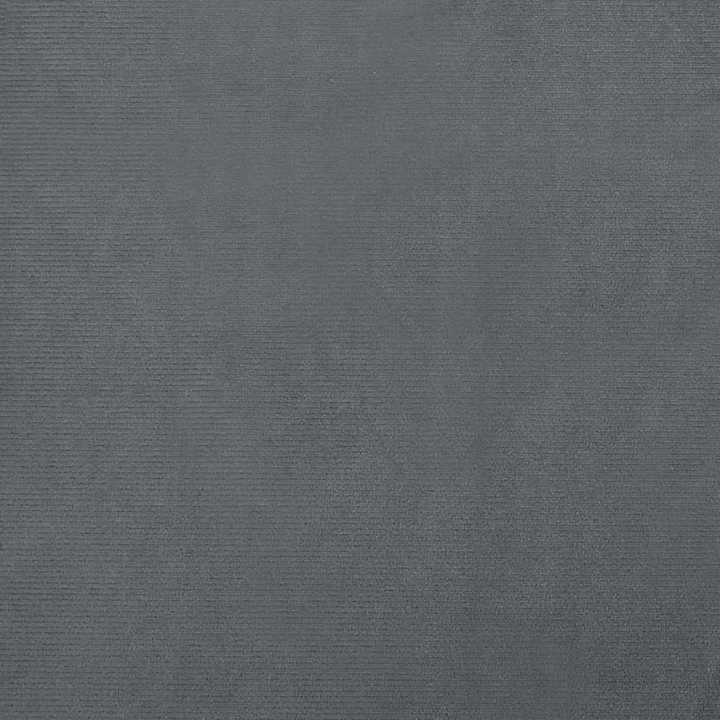vidaXL Sofá para niños de terciopelo gris oscuro 60x40x30 cm