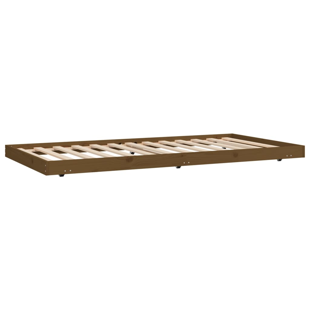 vidaXL Estructura de cama madera maciza de pino marrón miel 80x200 cm