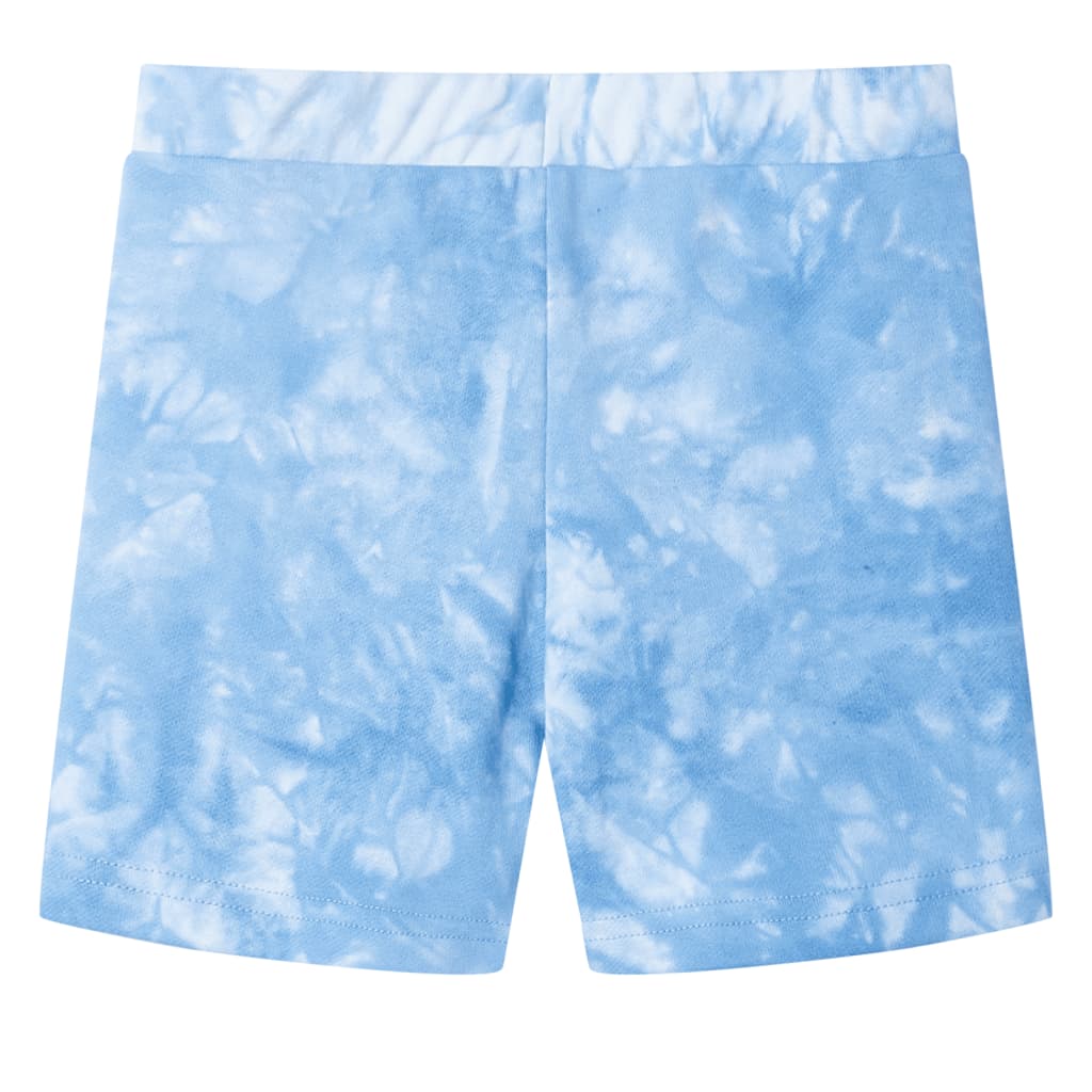 Pantalones cortos infantiles con cordón azul suave 92