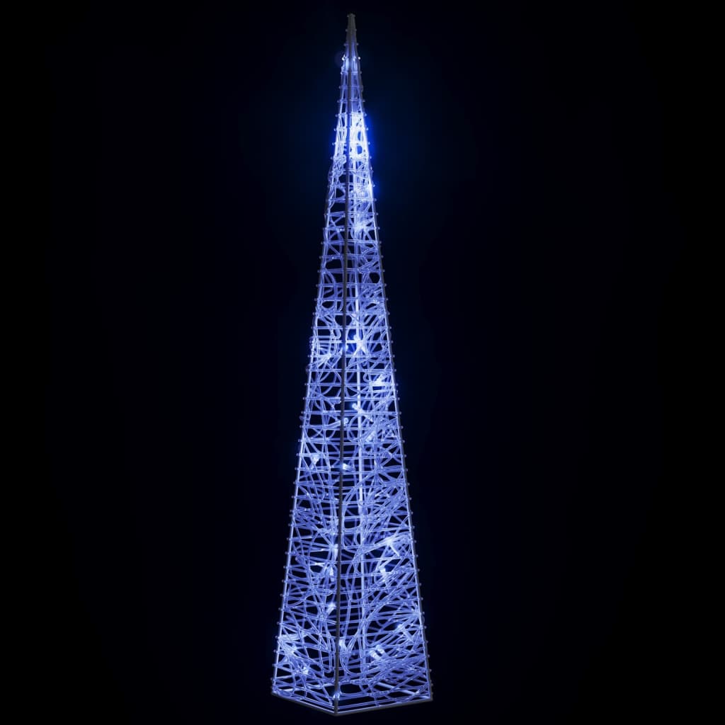 vidaXL Cono de luz LED decorativo acrílico azul 60 cm