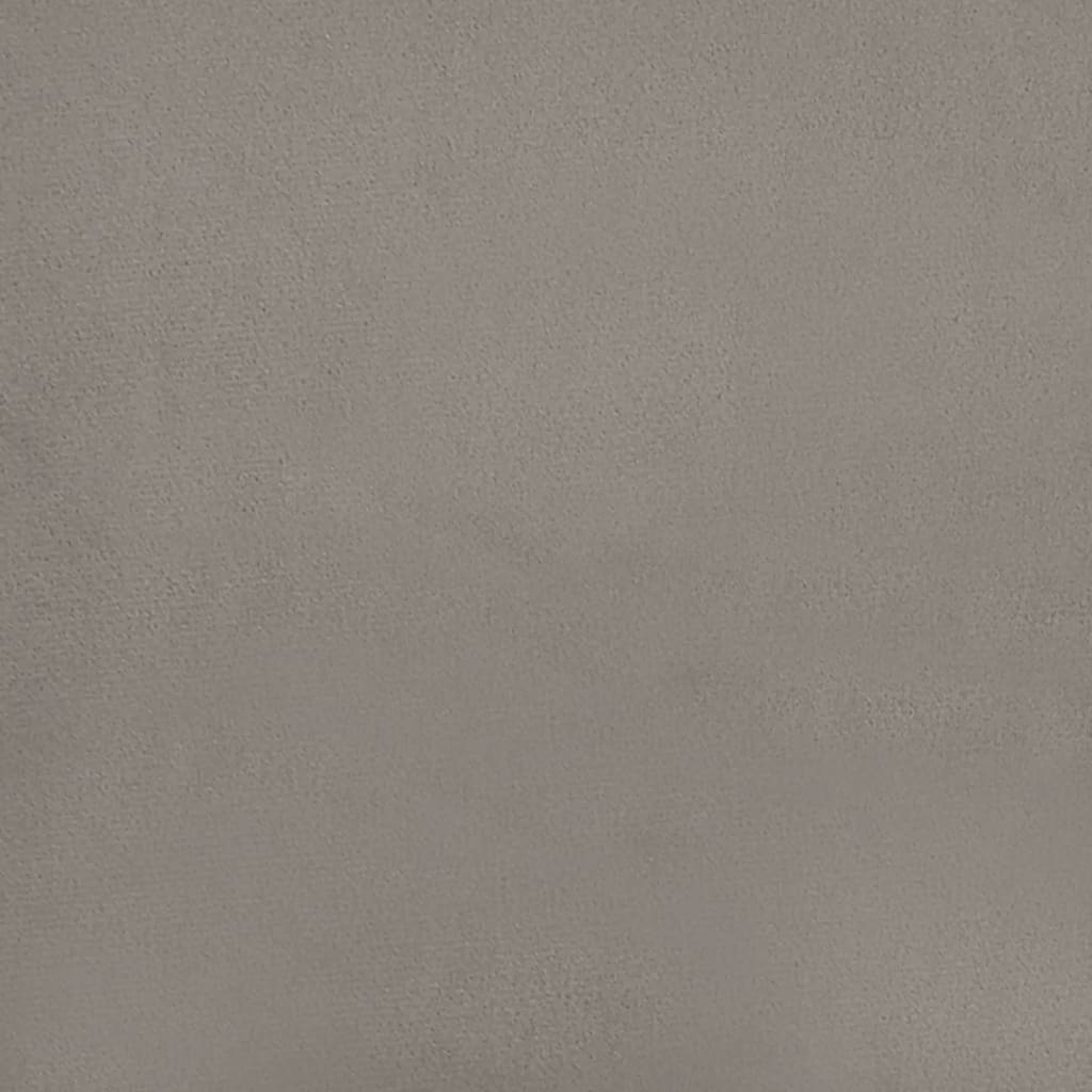 vidaXL Taburete de cocina de terciopelo gris claro