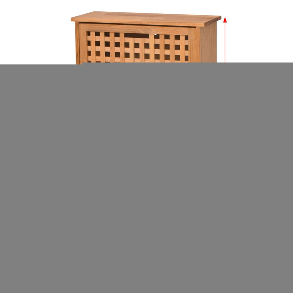 vidaXL Mueble zapatero de madera maciza de nogal 55 x 20 x 104 cm