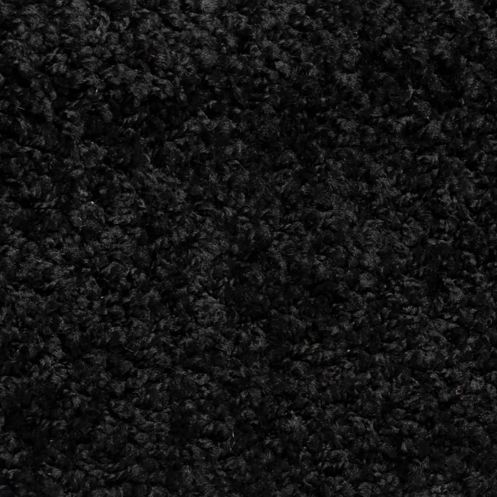vidaXL Alfombras de peldaños de escalera 15 uds negro 56x17x3 cm