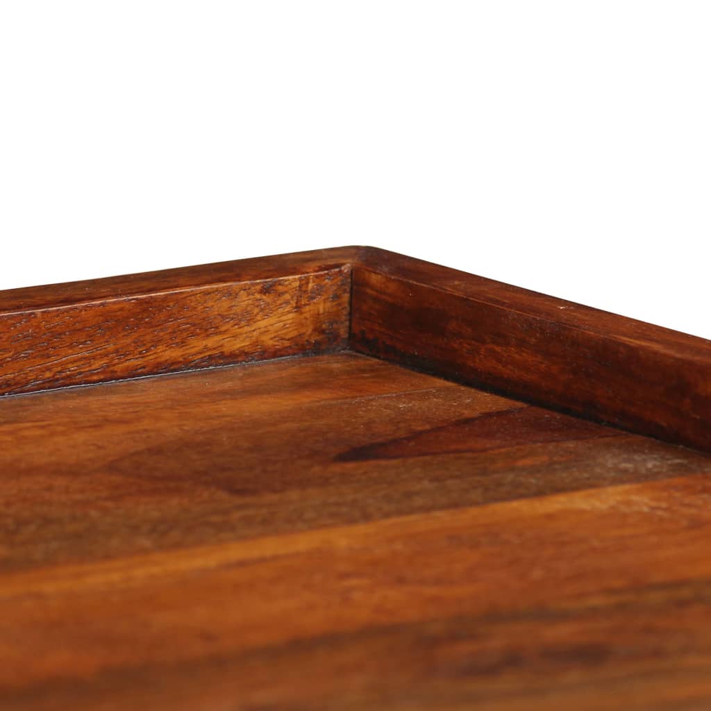 vidaXL Bandeja de madera maciza de sheesham 50x50 cm