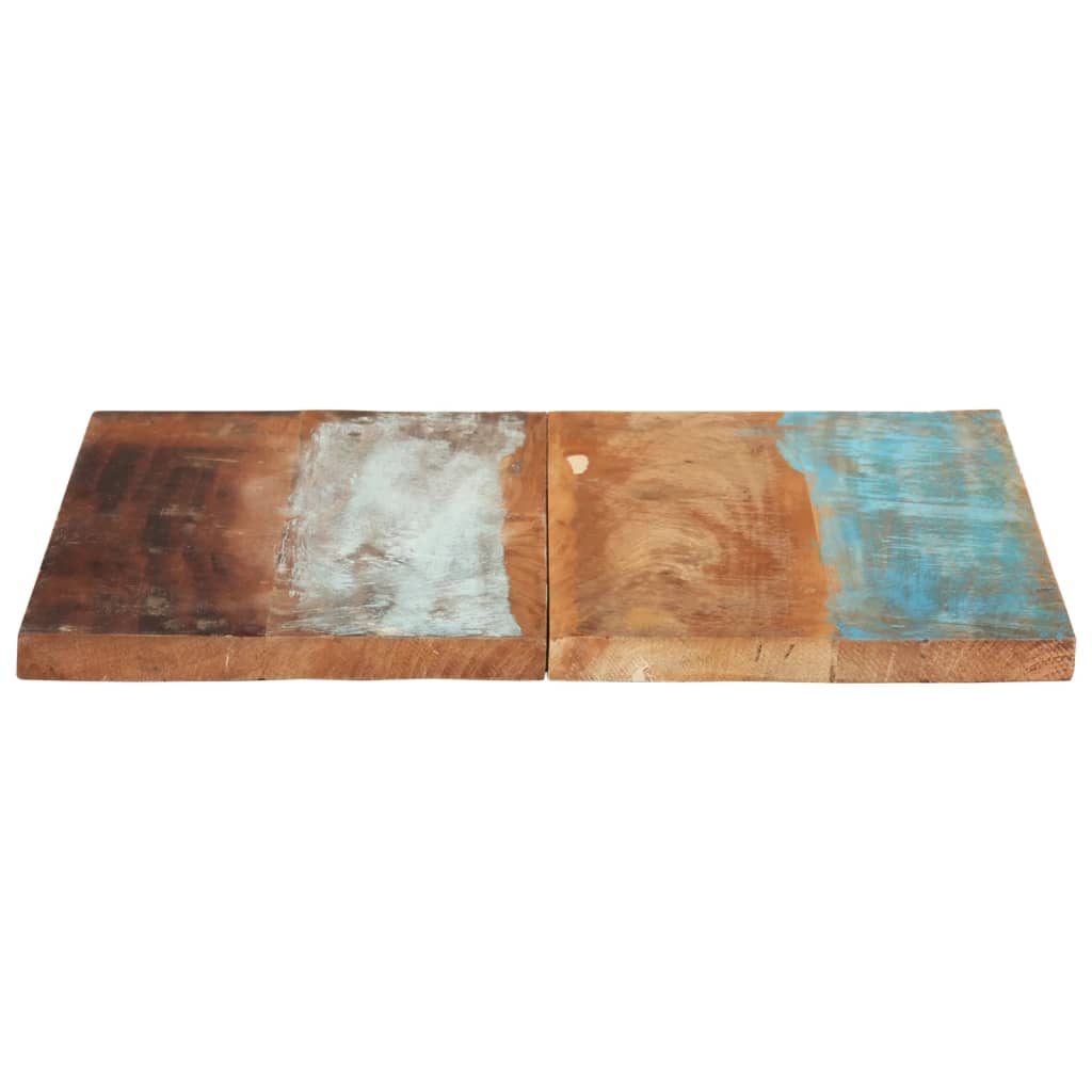 vidaXL Tablero de mesa madera maciza reciclada 60x60x(2,5-2,7) cm