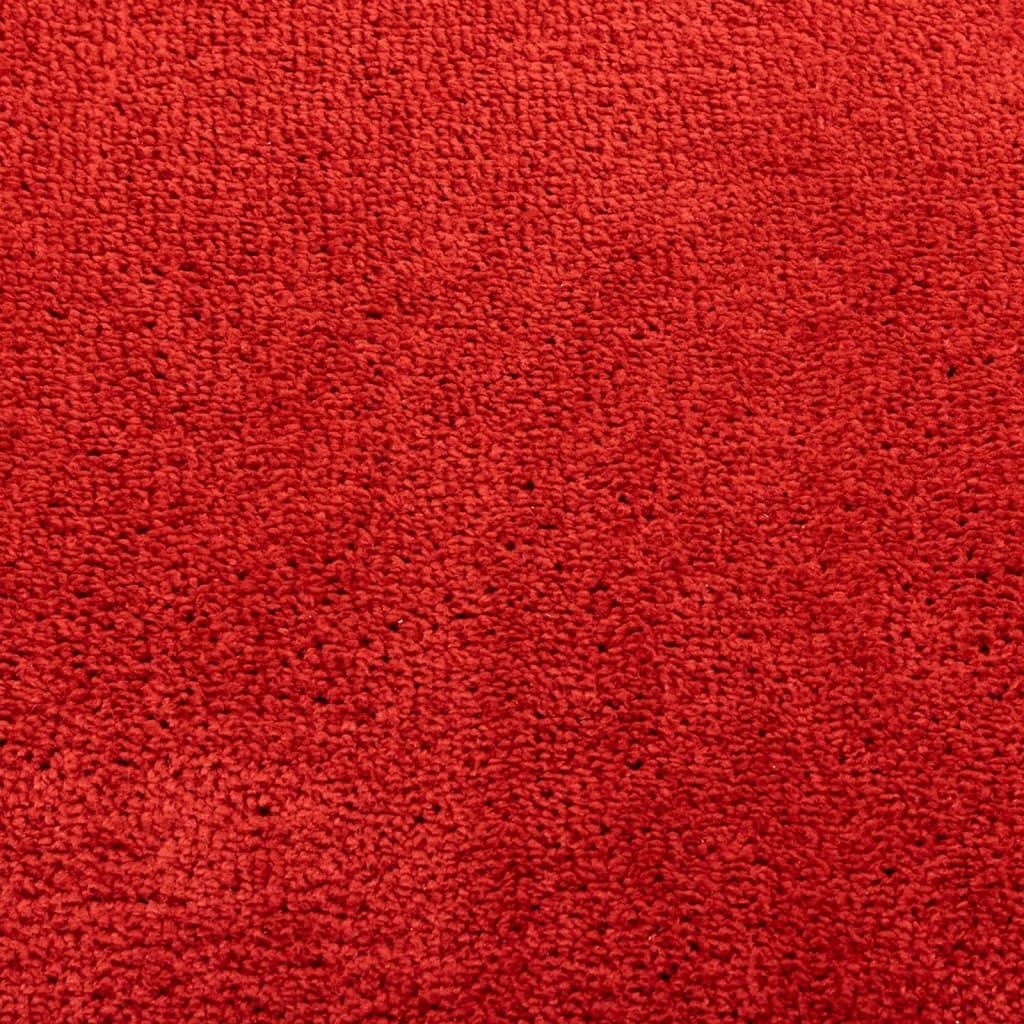 vidaXL Alfombra de pelo corto OVIEDO rojo 80x250 cm