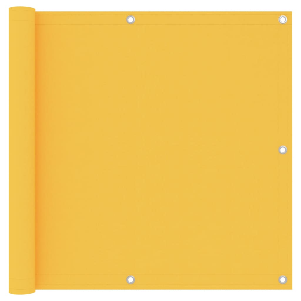 vidaXL Toldo para balcón tela oxford amarillo 90x400 cm