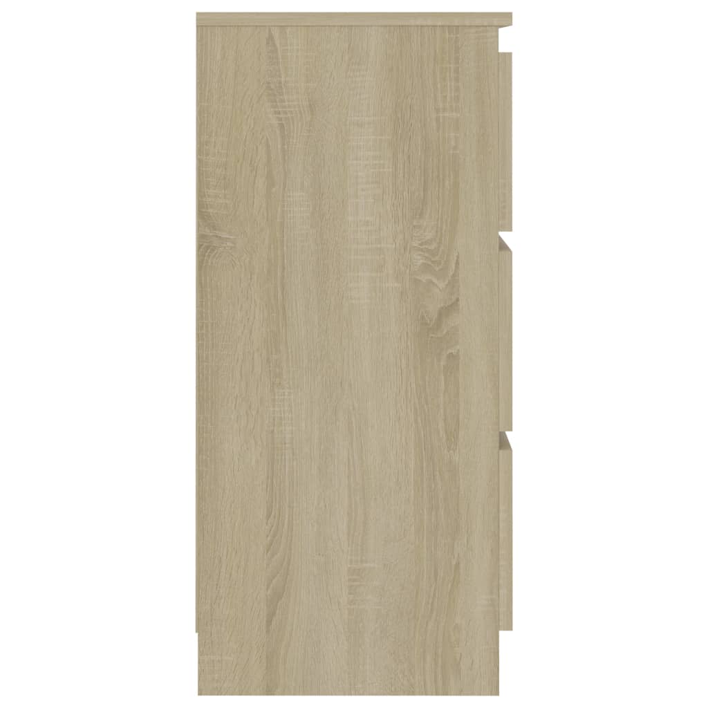 vidaXL Aparador de madera contrachapada color roble Sonoma 60x35x76 cm