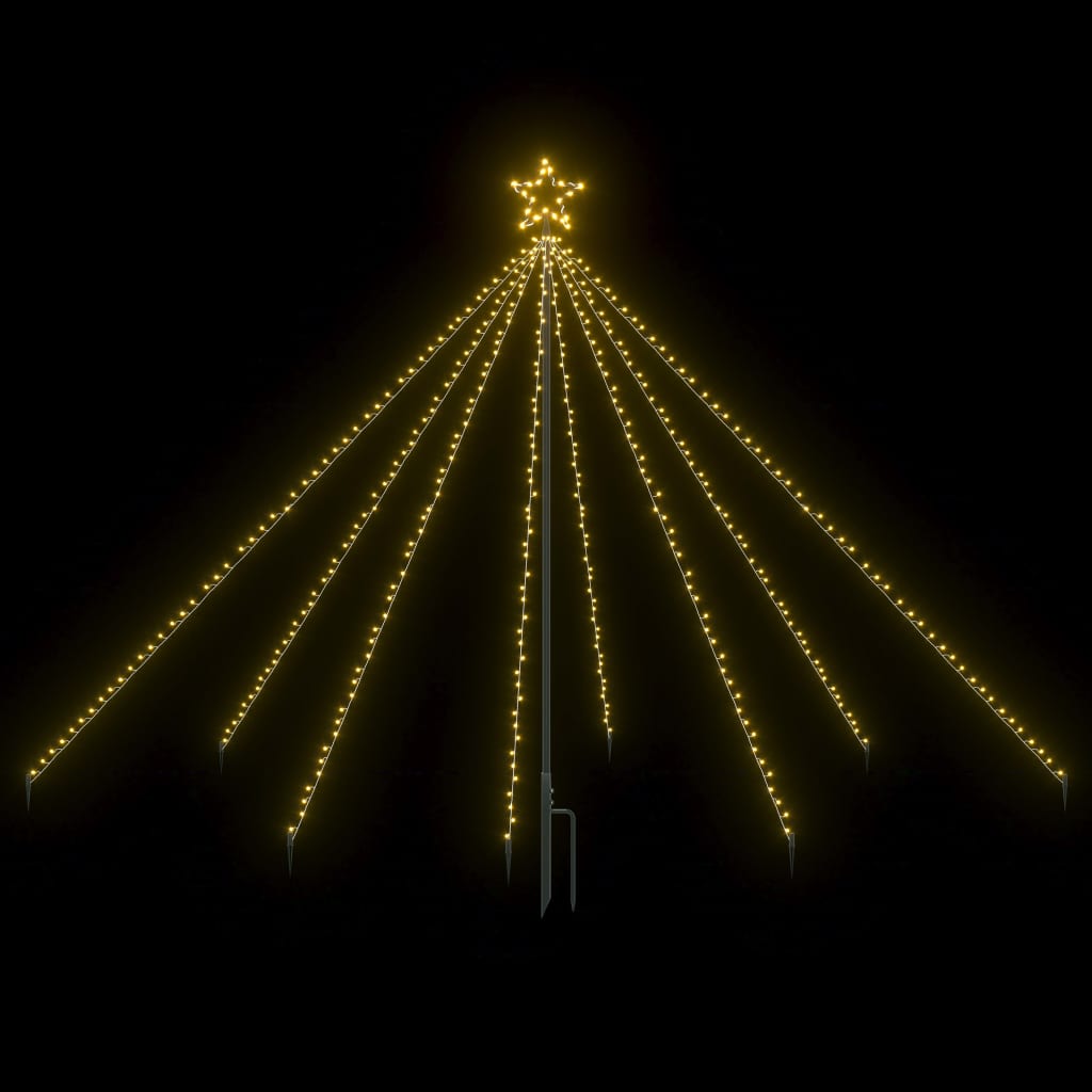 vidaXL Luces de árbol cascada Navidad interior exterior 400 LED 2,5 m