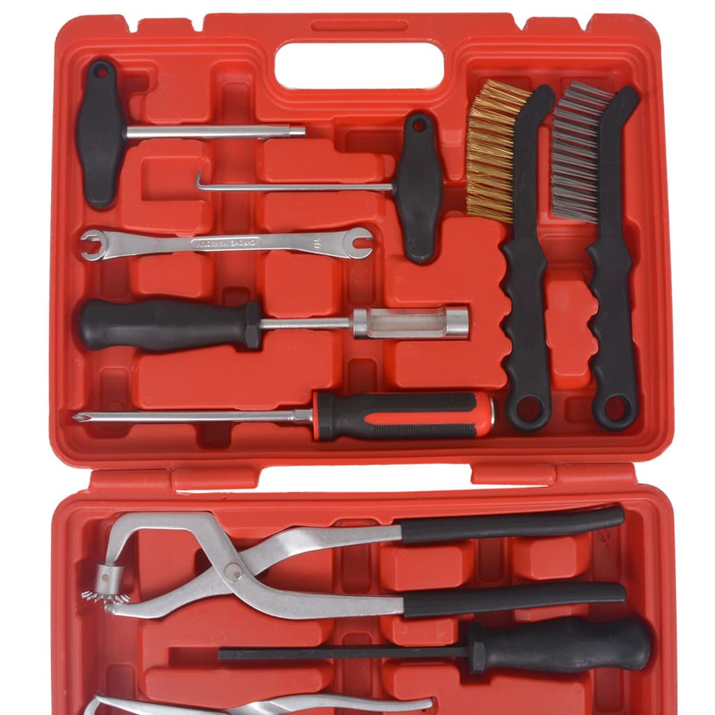 vidaXL Set herramientas de mantenimiento y montaje de frenos 15 piezas
