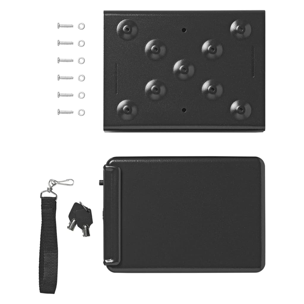 ProPlus Caja fuerte de seguridad de acero con llave 225x165x85mm