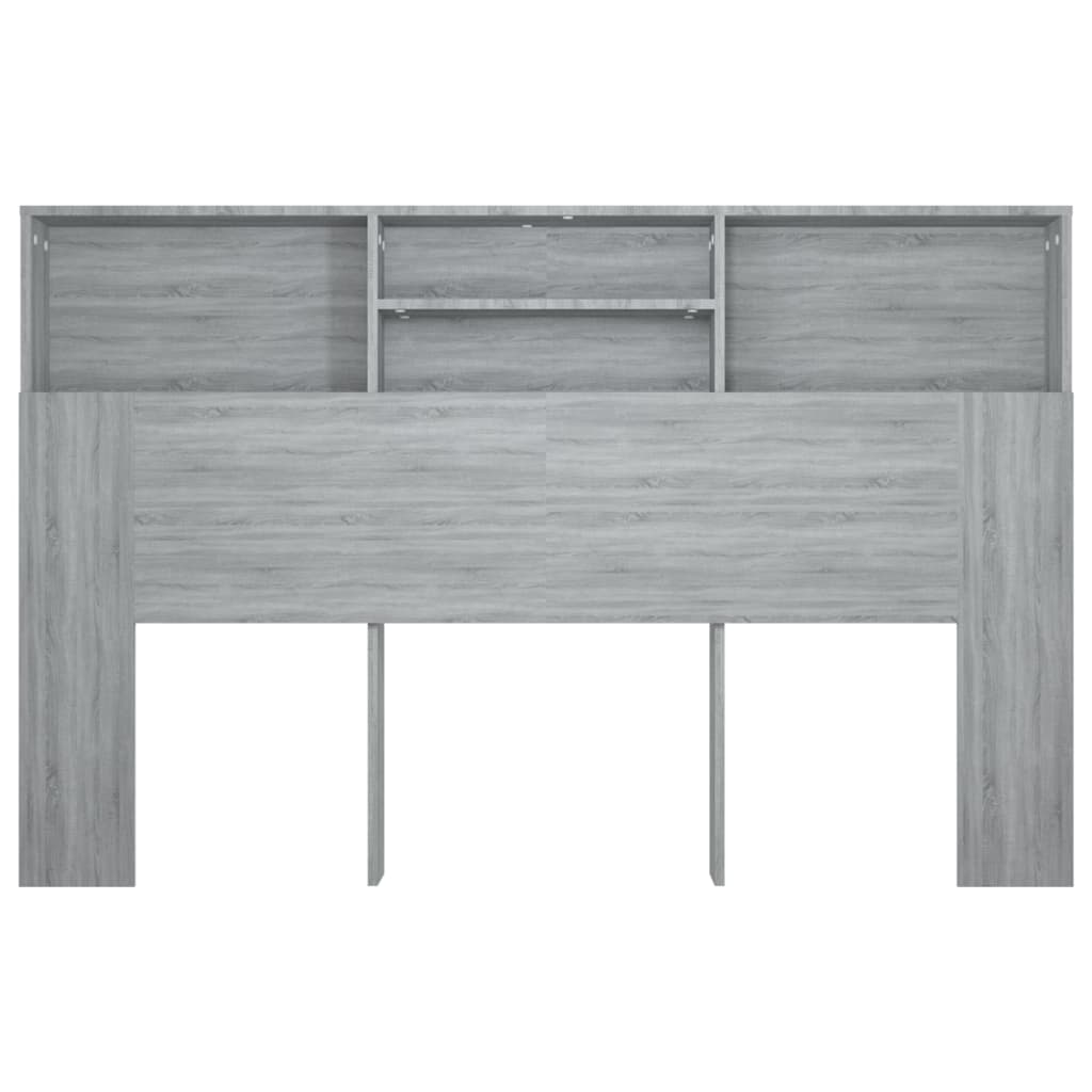 vidaXL Mueble cabecero color gris Sonoma 160x19x103,5 cm