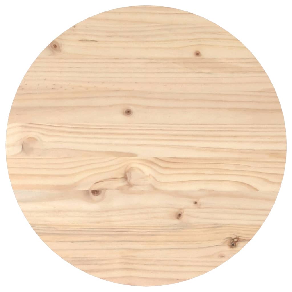vidaXL Mesa de centro de madera maciza de pino Ø 45x40 cm