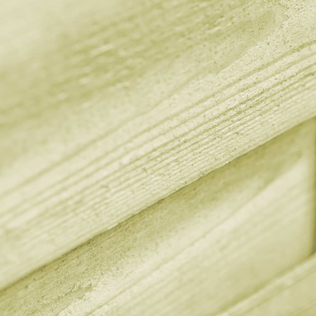 vidaXL Puerta de valla madera de pino impregnada verde 100x125 cm