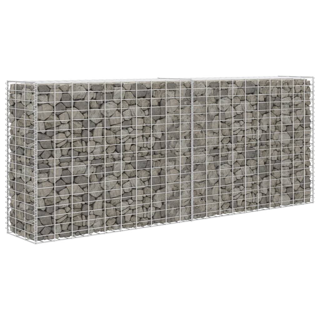 vidaXL Cesta de muro de gaviones acero galvanizado 85x30x200 cm