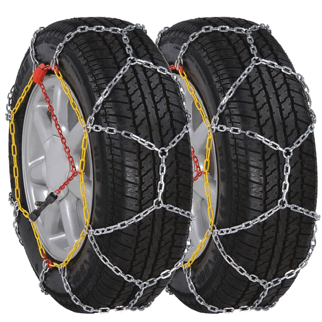 2 cadenas de nieve para neumáticos automóvil / coche, 12 mm KN 60