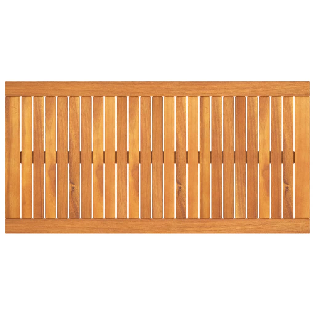 vidaXL Mesa de centro de madera maciza de acacia 100x50x33 cm