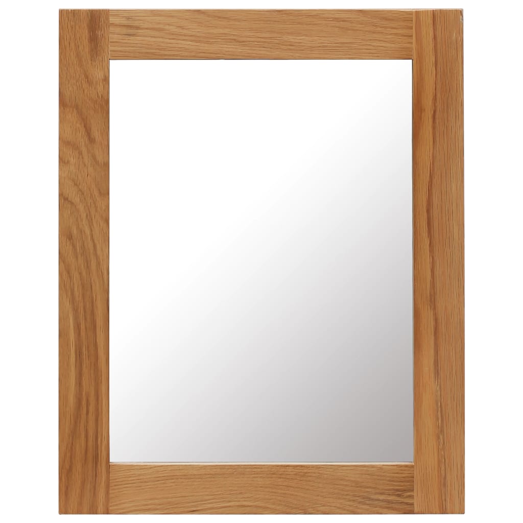 vidaXL Espejo de madera maciza de roble 40x50 cm