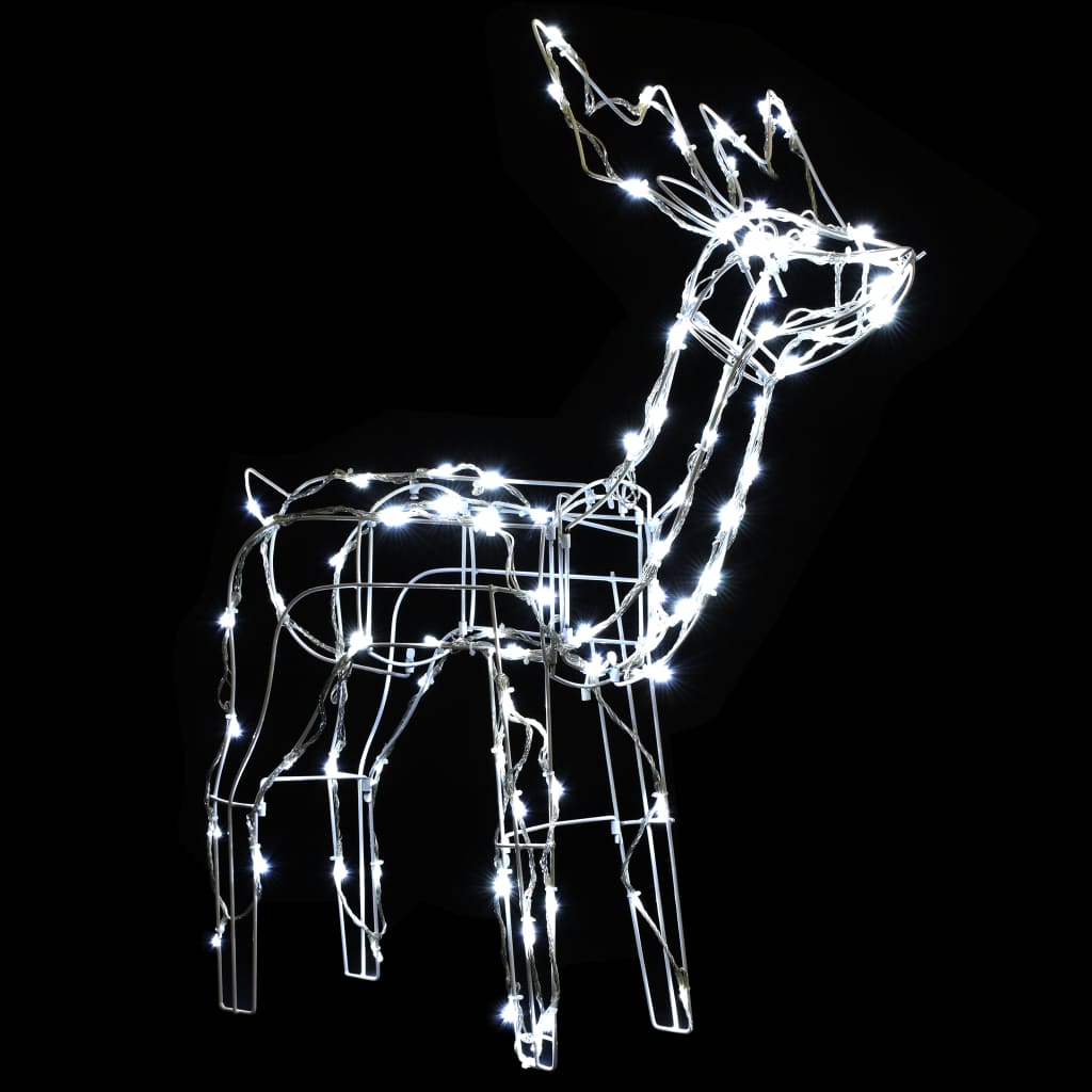 vidaXL Renos de Navidad de luces 229 LEDs 3 piezas