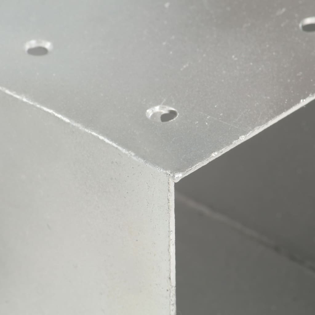 vidaXL Conectores de postes en forma de Y metal galvanizado 91x91 mm