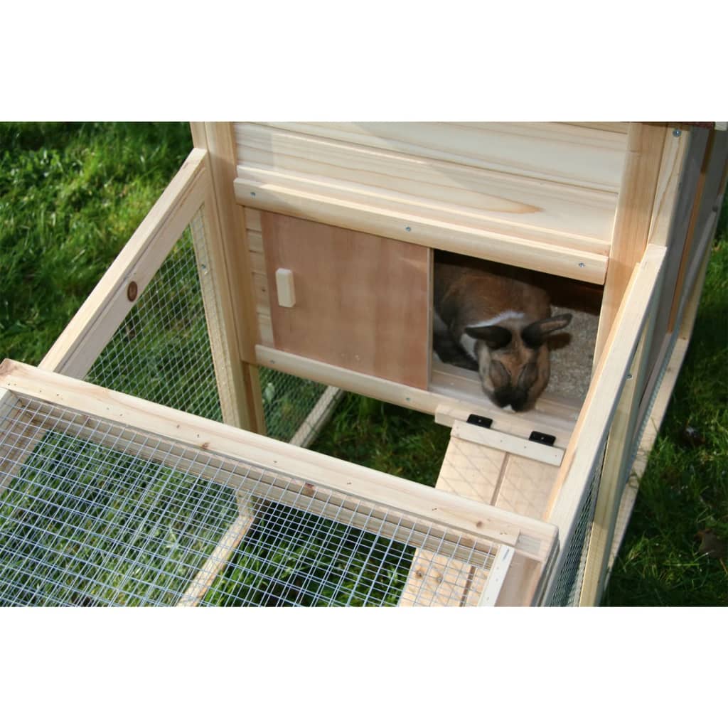 Kerbl Cabaña para roedores Freetime madera esmaltada 140x65x100 cm