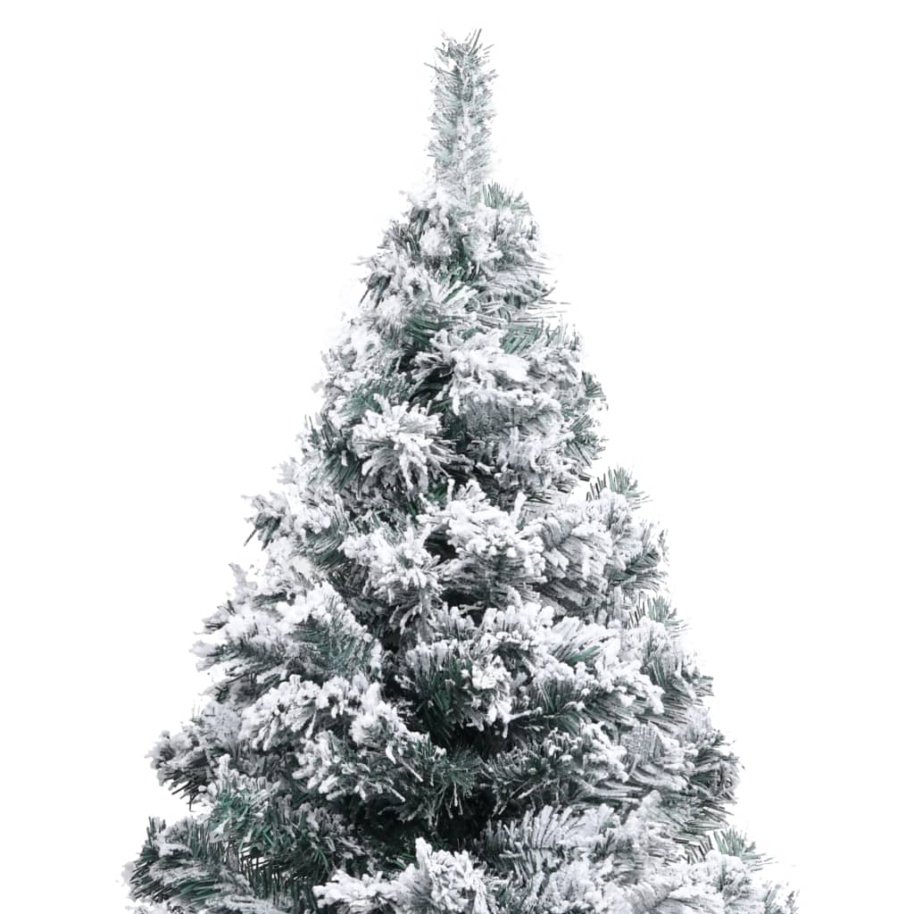 vidaXL Árbol de Navidad artificial verde con nieve 150 cm