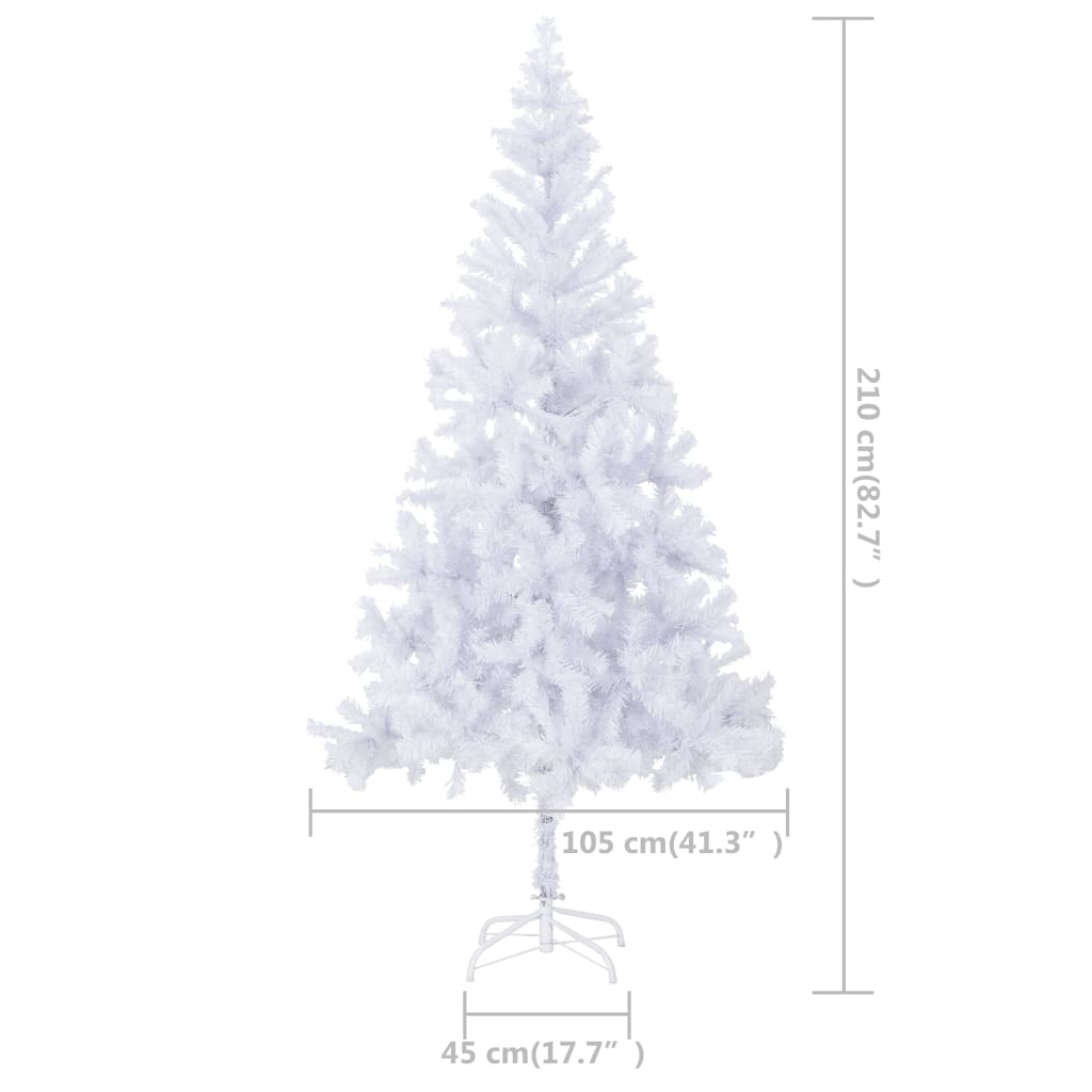 vidaXL Árbol de Navidad artificial con luces y bolas 910 ramas 210 cm