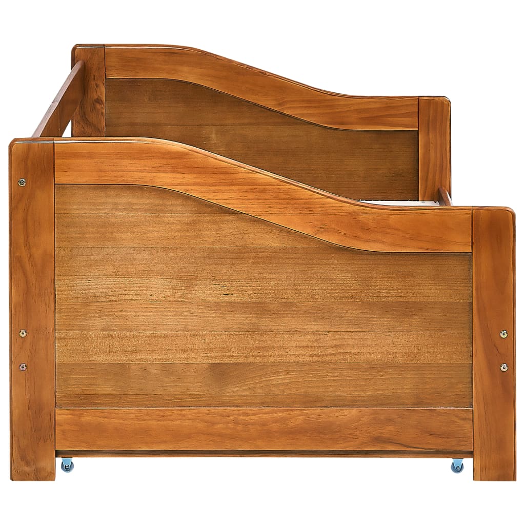 vidaXL Estructura de sofá cama madera de pino marrón miel 90x200 cm