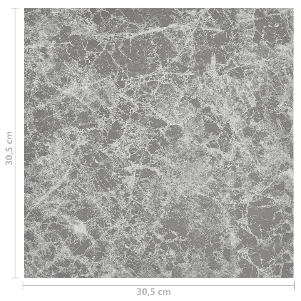 vidaXL Tarimas de suelo autoadhesiva 20 uds PVC 1,86 m² gris cemento