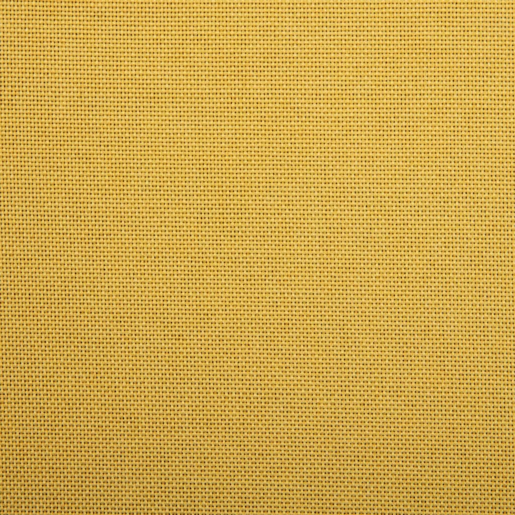 vidaXL Silla de comedor giratoria tela amarillo