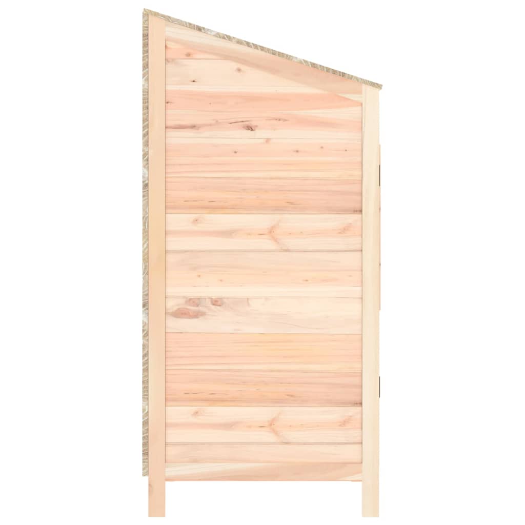 vidaXL Cobertizo de jardín madera de abeto maciza 55x52x112 cm